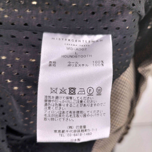 ミスタージェントルマン MR.GENTLEMAN CHECK MOUNTAIN JACKET メンズ JPN:L