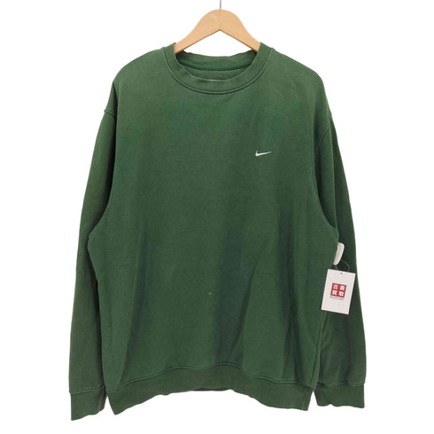 ナイキ NIKE 00s グレータグ スウッシュ 刺繍 クルーネック プルオーバー スウェット メンズ import:L