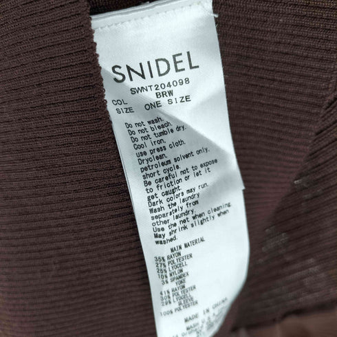 スナイデル snidel シアースリーブニットトップ レディース ONE SIZE