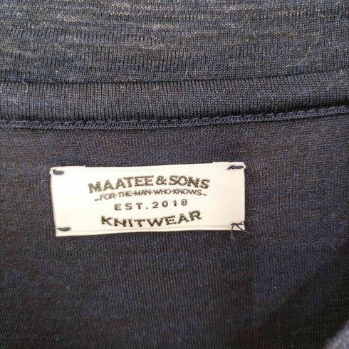 マーティーアンドサンズ MAATEE&SONS SILK LONG SLEEVE TEE シルクロングスリーブティー メンズ JPN:3