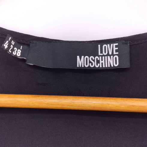 ラブモスキーノ LOVE MOSCHINO シアー フリル チュニック ティアードワンピース レディース EUR:38