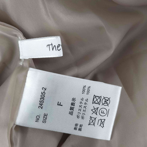 THEVON ノーカラー ファーコート レディース FREE