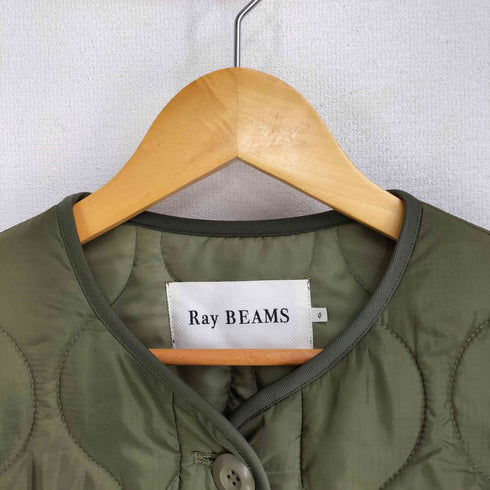 レイビームス Ray BEAMS キルティング ノーカラー ブルゾン レディース JPN:0