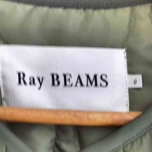 レイビームス Ray BEAMS キルティング ノーカラー ブルゾン レディース JPN:0