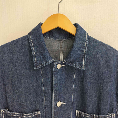 フォークアンドスプーン FORK&SPOON 25SS 綿麻デニムカバーオール メンズ JPN:1