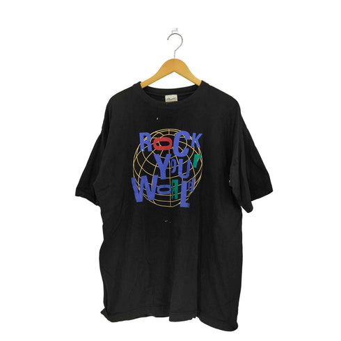 CRONIES 90s USA製 ROCK YOUR WORLD 両面グラフィックプリント Tシャツ カットソー メンズ XL