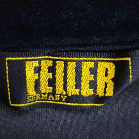 FEILER GERMANY フラワー刺繍 ベロアジップジャケット レディース