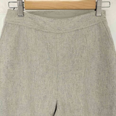 ノンブルアンペール NOMBRE IMPAIR ウール混ツイル 8分丈パンツ レディース