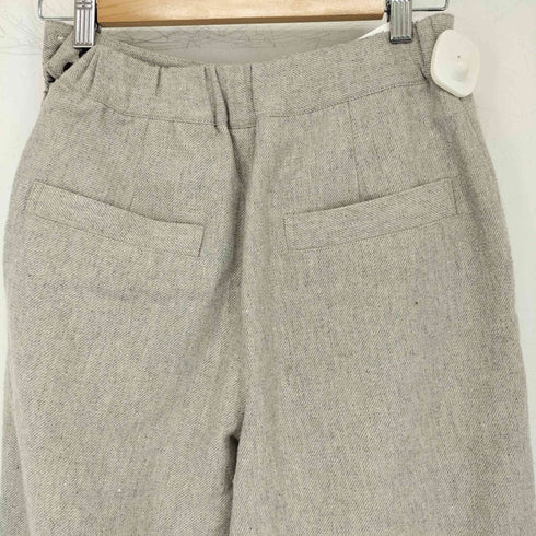 ノンブルアンペール NOMBRE IMPAIR ウール混ツイル 8分丈パンツ レディース