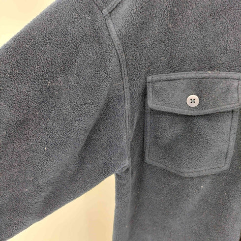 ギャップ Gap 90s OLD オールド 紺タグ フラップポケット フリース 長袖シャツ メンズ M
