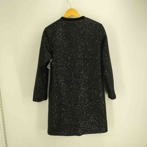 アニエスベー agnes b. JAB0 MANTEAU スパンコール装飾 ウールジャージー コート レディース T3