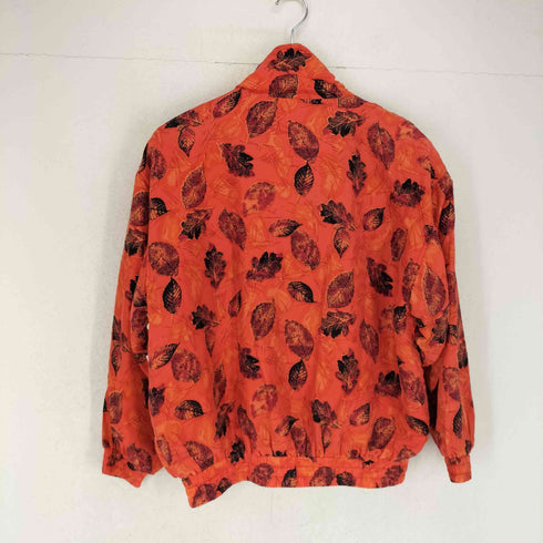 FUDA INTERNATIONAL 総柄シルクジップブルゾン レディース PS