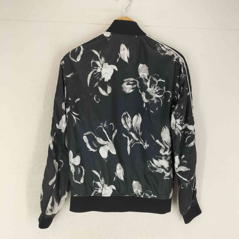 ザラ ZARA 総柄サテンジップブルゾン メンズ S