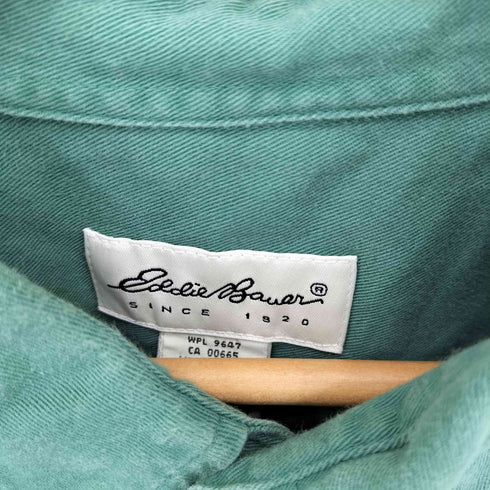 エディーバウアー Eddie Bauer 80-90s 白タグ ワンポイント刺繍 BD 長袖シャツ メンズ XL