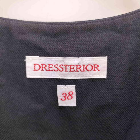 ドレステリア DRESSTERIOR 比翼ボタン 半袖ワンピース レディース JPN:38