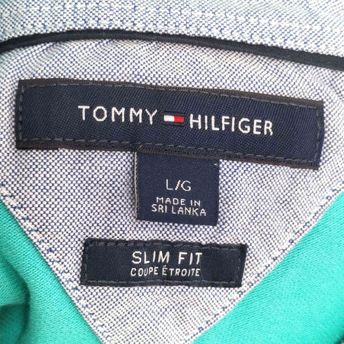 トミーヒルフィガー TOMMY HILFIGER ワンポイント刺繍 S/S ポロシャツ メンズ import:L
