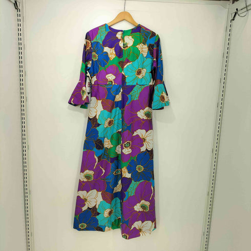 JaJa Fashions 70S ハワイアン ドレス ロング ワンピース レディース