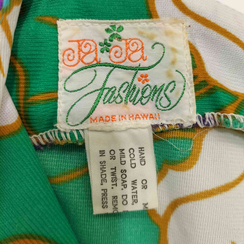 JaJa Fashions 70S ハワイアン ドレス ロング ワンピース レディース