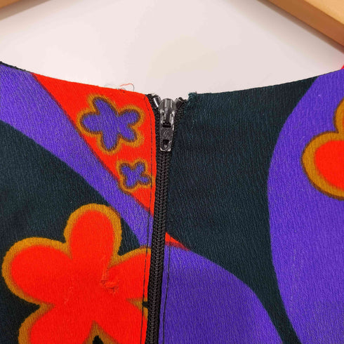 70S 総柄 L/S ワンピース レディース