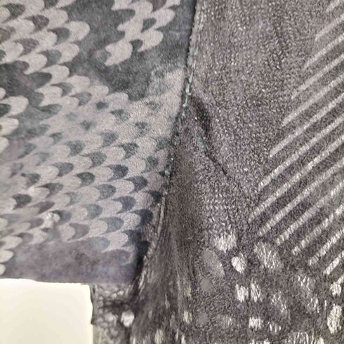 PELLE マルチパターン レザーハーフコート レディース import:M