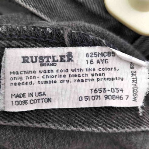 ラスラー RUSTLER 90S USA製 ブラック デニム パンツ メンズ