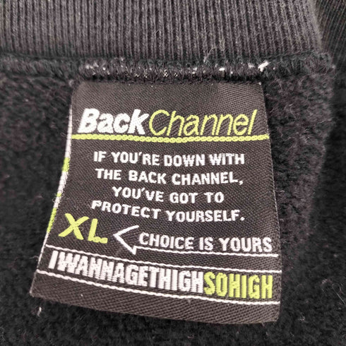 バックチャンネル Back Channel フロントプリント クルーネックスウェット メンズ JPN:XL