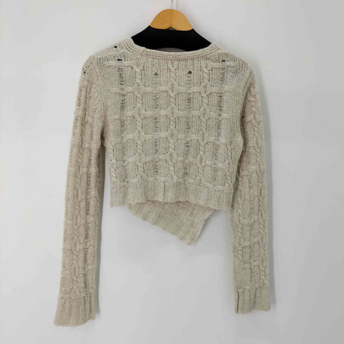 ザラ ZARA アシンメトリーアクリルケーブルニット レディース JPN:S