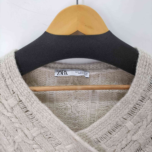 ザラ ZARA アシンメトリーアクリルケーブルニット レディース JPN:S