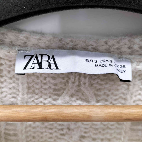 ザラ ZARA アシンメトリーアクリルケーブルニット レディース JPN:S