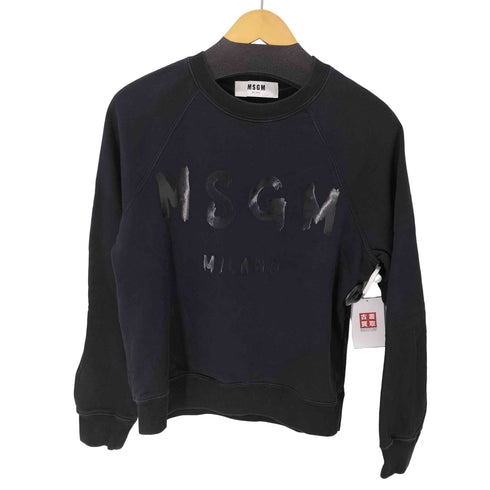 エムエスジーエム MSGM ロゴプリント クルーネックスウェット メンズ import:S