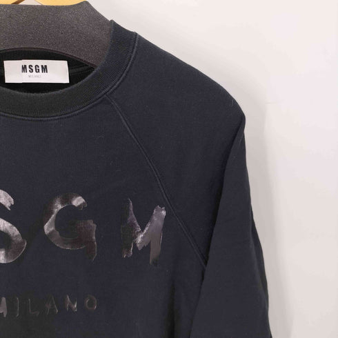 エムエスジーエム MSGM ロゴプリント クルーネックスウェット メンズ import:S