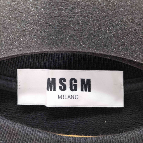 エムエスジーエム MSGM ロゴプリント クルーネックスウェット メンズ import:S