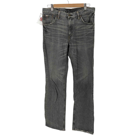 リーバイス Levis 502 フェード ヒゲ ブラックデニムパンツ メンズ 34X33
