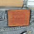 リーバイス Levis 502 フェード ヒゲ ブラックデニムパンツ メンズ 34X33