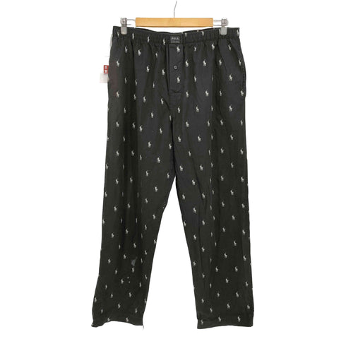 ポロラルフローレン POLO RALPH LAUREN SLEEPWEAR 総柄ポニー イージーパンツ パジャマパンツ メンズ L