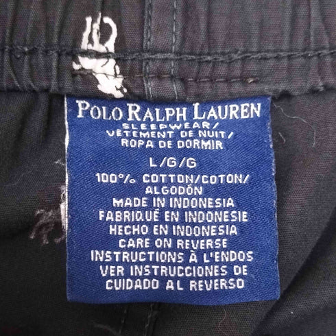 ポロラルフローレン POLO RALPH LAUREN SLEEPWEAR 総柄ポニー イージーパンツ パジャマパンツ メンズ L