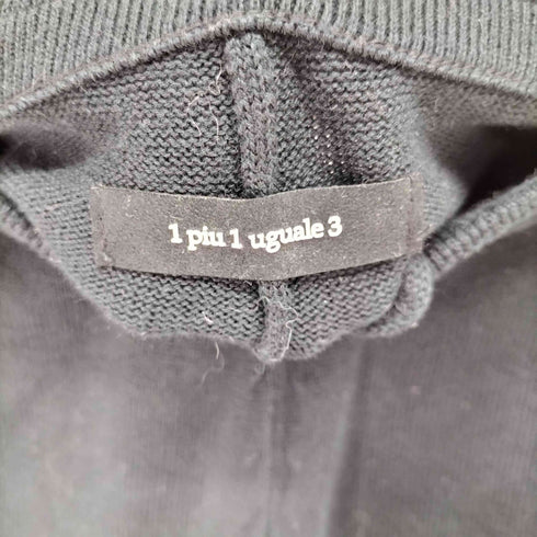 ウノピュウノウグァーレトレ 1PIU1UGUALE3 113 RIB PT ‐PLANE‐ ロゴライン コットンリブイージーパンツ メンズ JPN:3