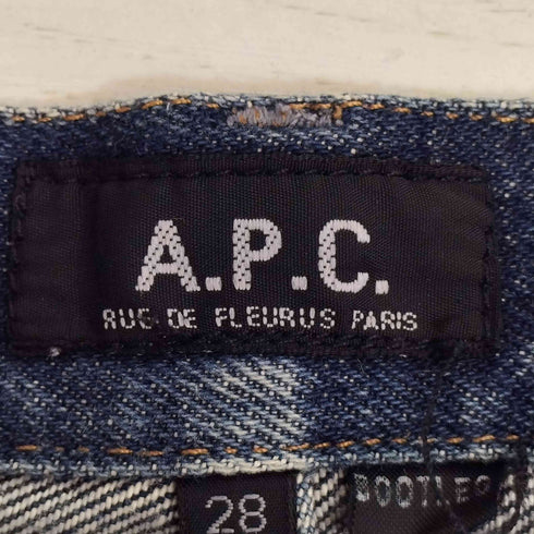 アーペーセー A.P.C. BOOTLEG ボタンフライ ストレート デニムパンツ レディース 28