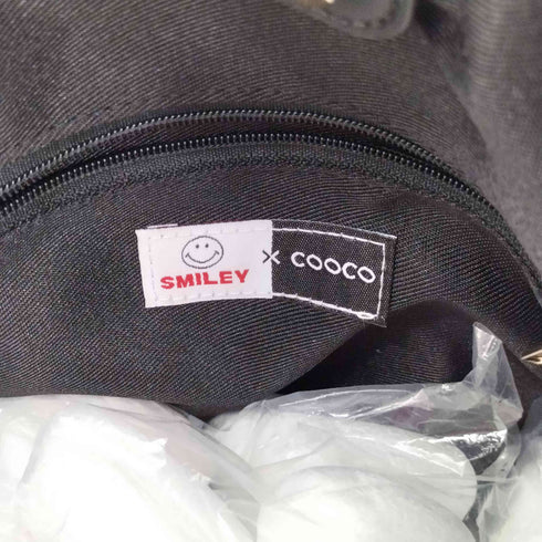 クーコ COOCO SMILEY ダイバー素材トートバッグ レディース