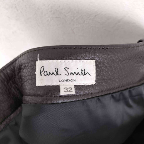 ポールスミス Paul Smith カウレザーパンツ メンズ 32