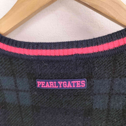 パーリーゲイツ PEARLY GATES ブラックウォッチ クルーネックニット メンズ 1