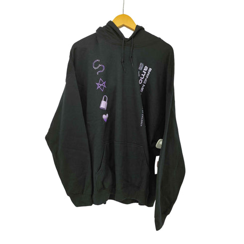 AMO SYMBOLS アートワーク プリント プルオーバー パーカー メンズ import:XXL
