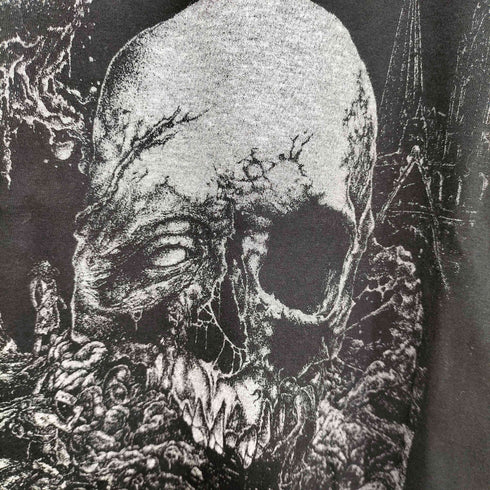 デスメタル グラインドコア NORTH OF HELL TOUR 2019 アートワーク プリント S/S Tシャツ メンズ import:L