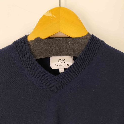 シーケーカルバンクライン ck Calvin Klein Vネック ニット メンズ 3L