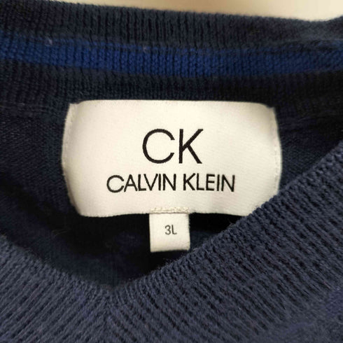 シーケーカルバンクライン ck Calvin Klein Vネック ニット メンズ 3L