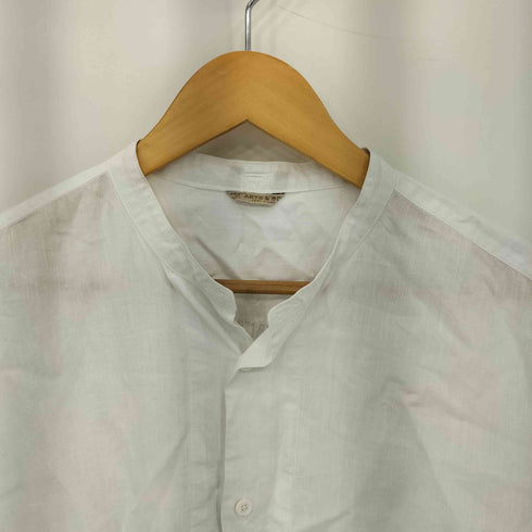 アーツアンドサイエンス ARTS&SCIENCE ビッグポケット ヘンプ スタンドカラー長袖シャツ メンズ 3