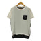 ユニフォームエクスペリメント uniform experiment 裏地ドット柄 ポケットクルーネックTシャツ メンズ JPN:1