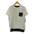 ユニフォームエクスペリメント uniform experiment 裏地ドット柄 ポケットクルーネックTシャツ メンズ JPN:1