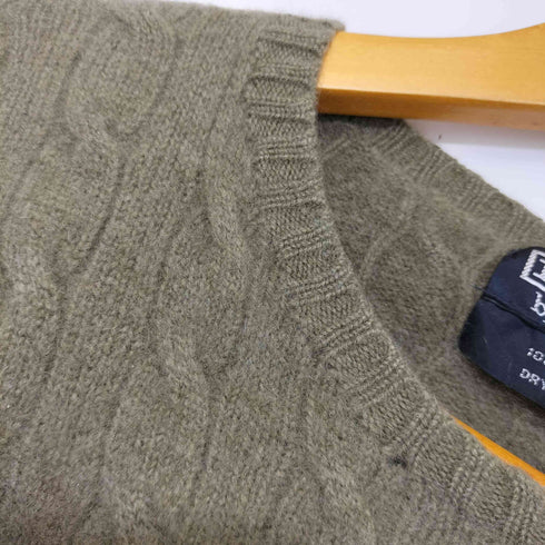 ポロバイラルフローレン Polo by RALPH LAUREN ポニー無し カシミヤ クルーネック ケーブル ニット メンズ L