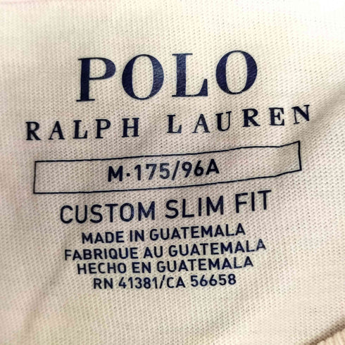 ポロラルフローレン POLO RALPH LAUREN CUSTOM SLIM FIT POLO 1992 プリントクルーネックTシャツ メンズ import:M